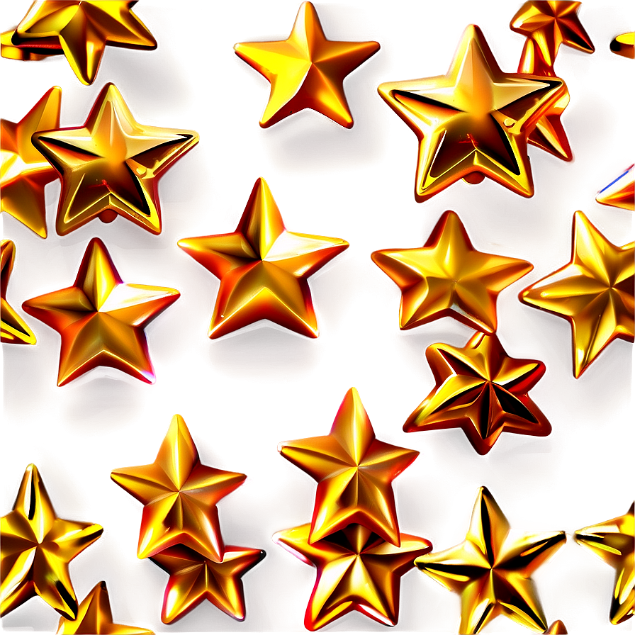 Realistic Gold Stars Png 65 PNG Image