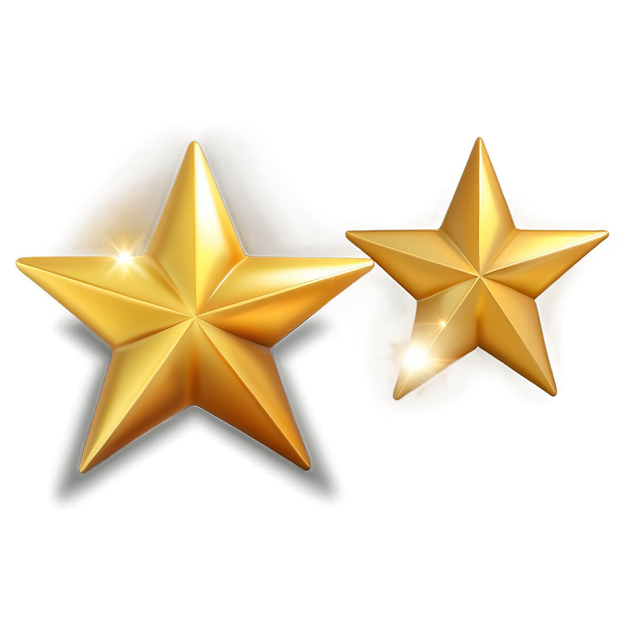 Realistic Gold Stars Png Rxy22 PNG Image