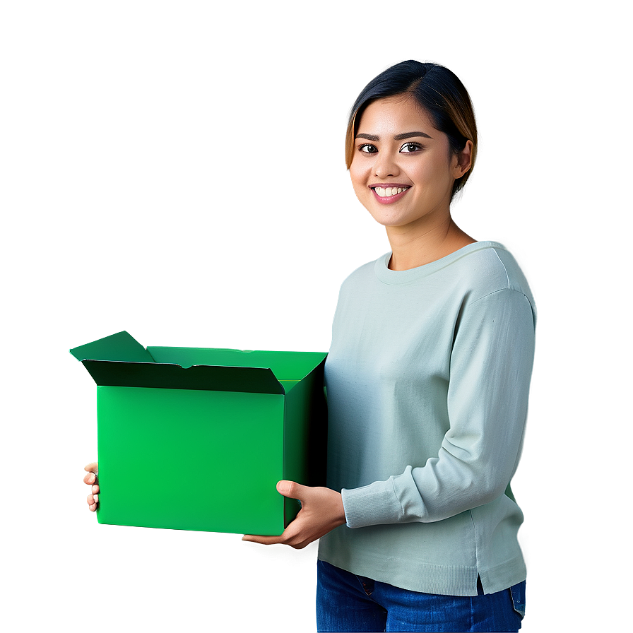 Realistic Green Box Png 06292024 PNG Image