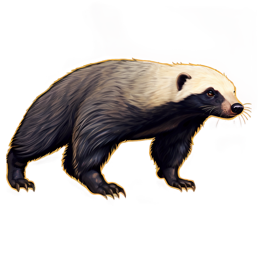 Realistic Honey Badger Drawing Png Avy PNG Image