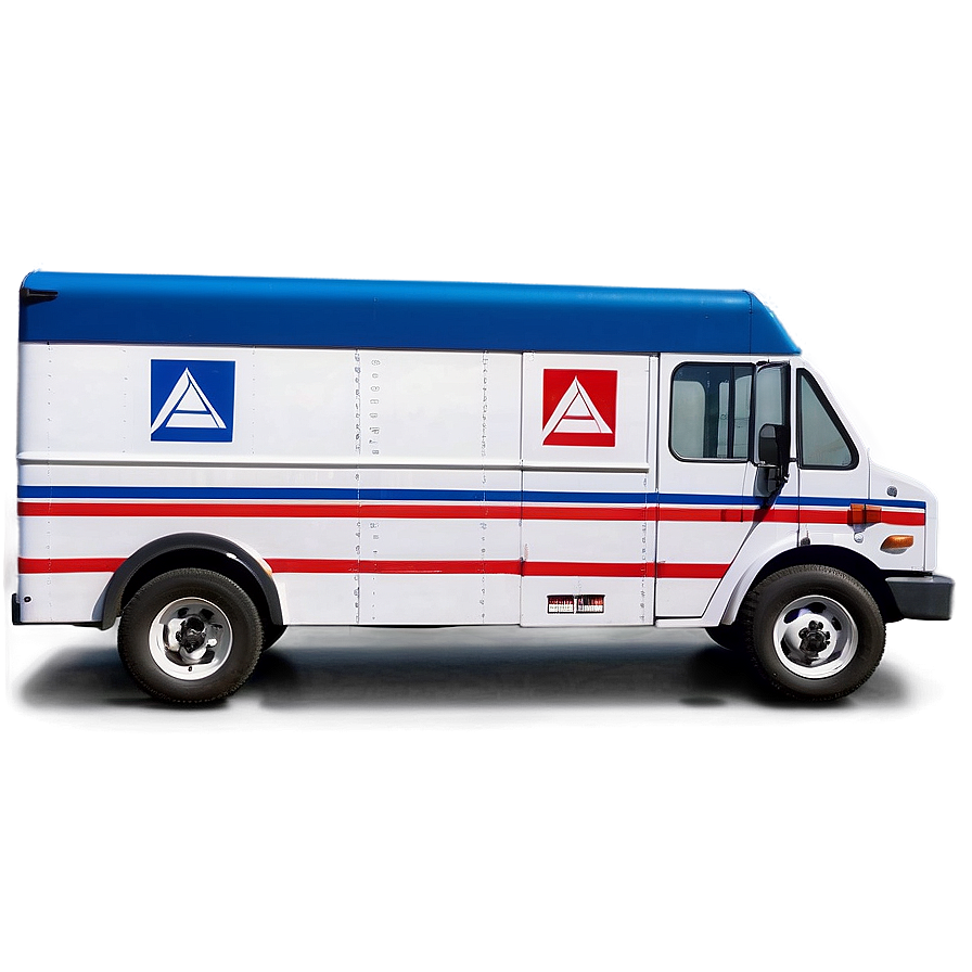 Realistic Mail Truck Image Png Fwb PNG Image