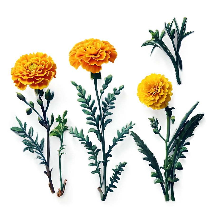 Realistic Marigolds Png Tlv PNG Image