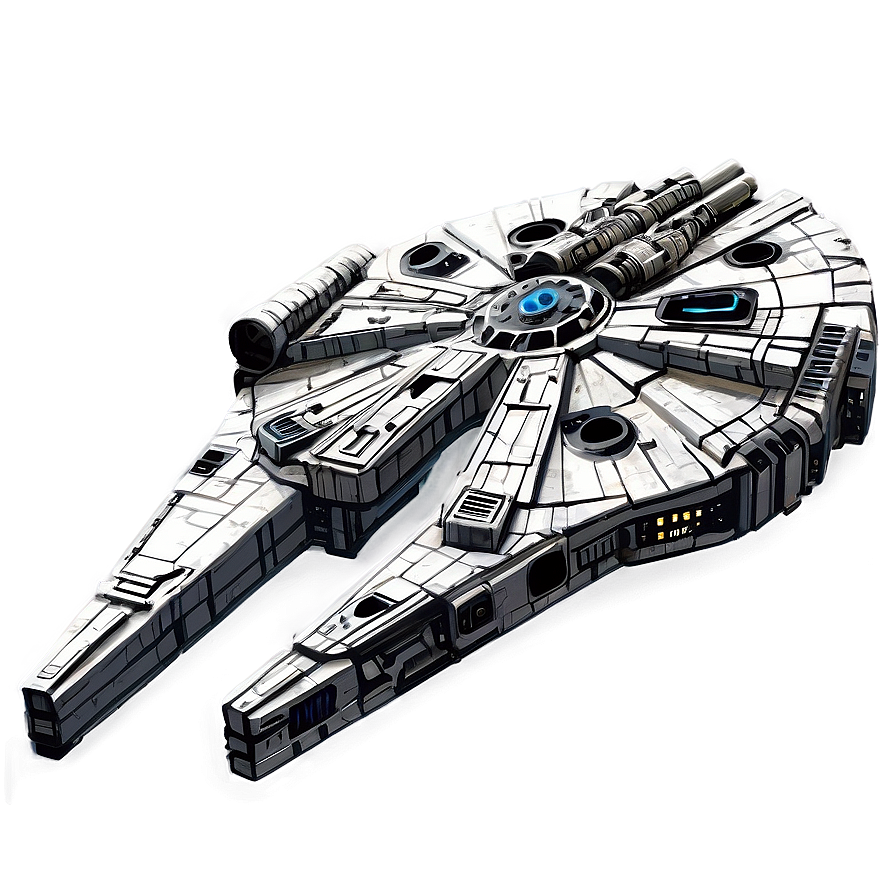 Realistic Millennium Falcon Png Ivl PNG Image