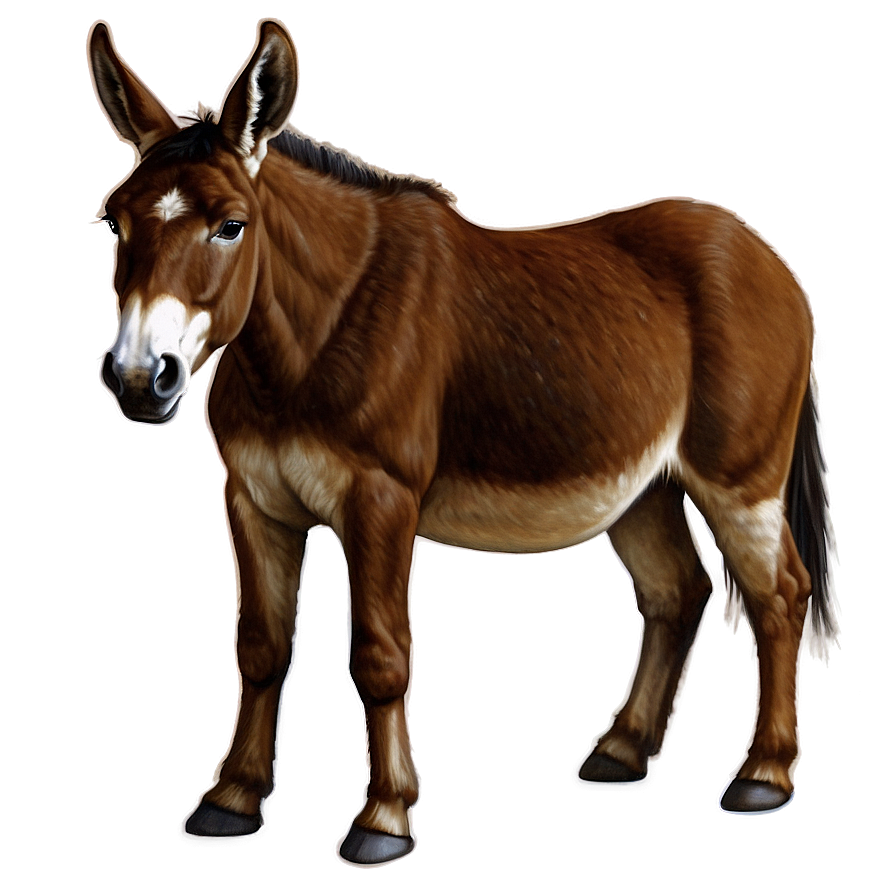 Realistic Mule Artwork Png 62 PNG Image