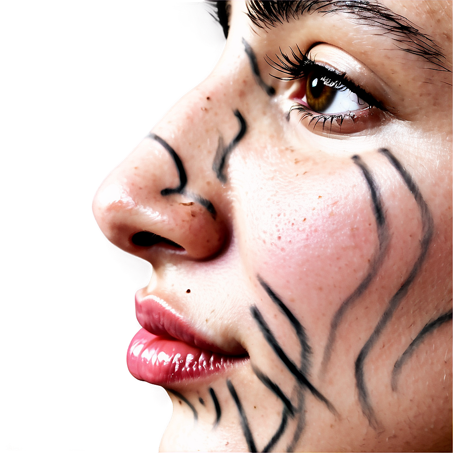 Realistic Nose Drawing Png Gfq PNG Image