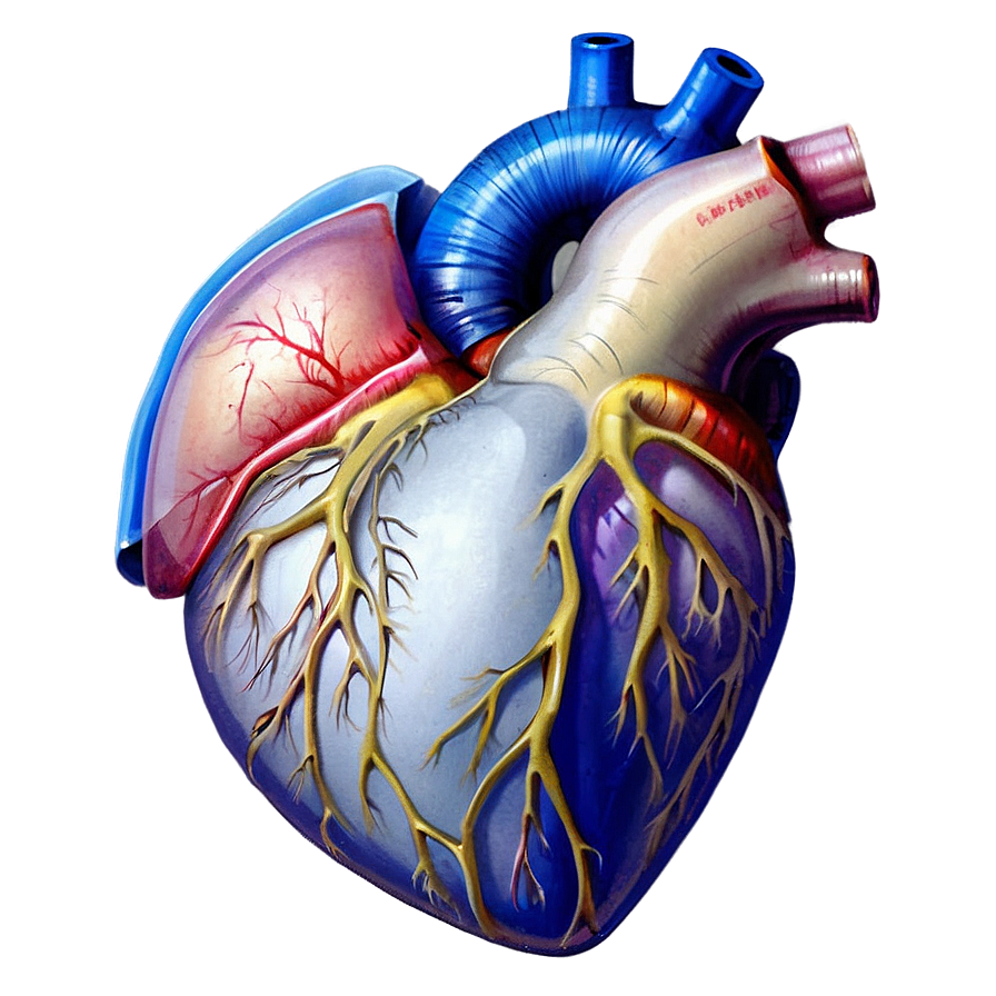 Realistic Open Heart Drawing Png 06212024 PNG Image