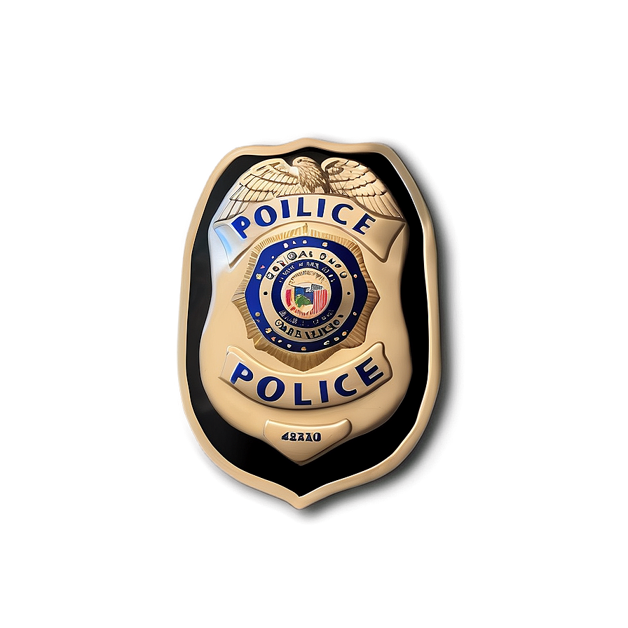 Realistic Police Badge Png Cgx PNG Image