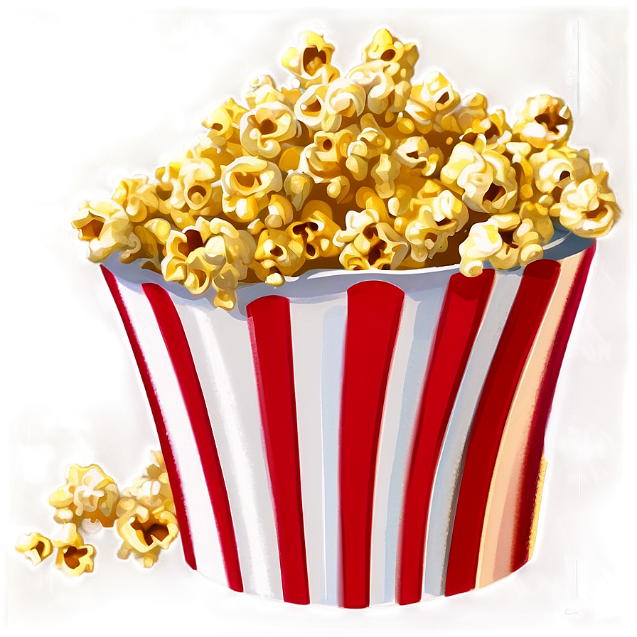 Realistic Popcorn Png Yct PNG Image