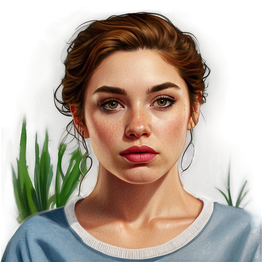 Realistic Portrait Drawing Png Chl15 PNG Image