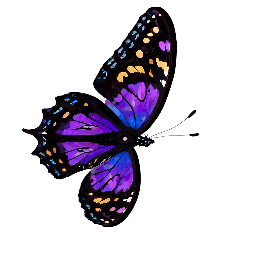 Realistic Purple Butterfly Png Stb PNG Image