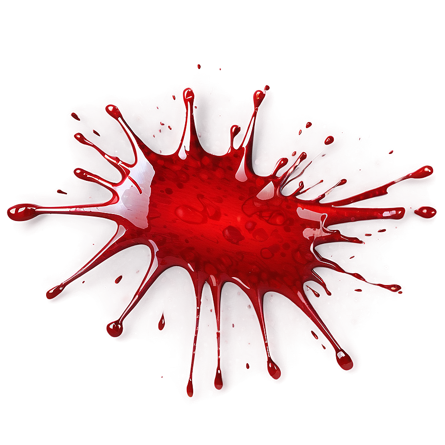 Realistic Red Blood Splatter Png Fxf PNG Image