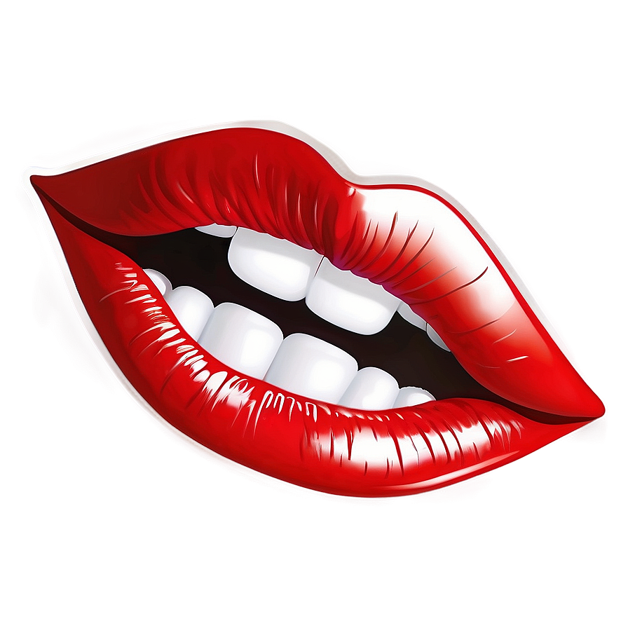 Realistic Red Lips Image Png Myc PNG Image