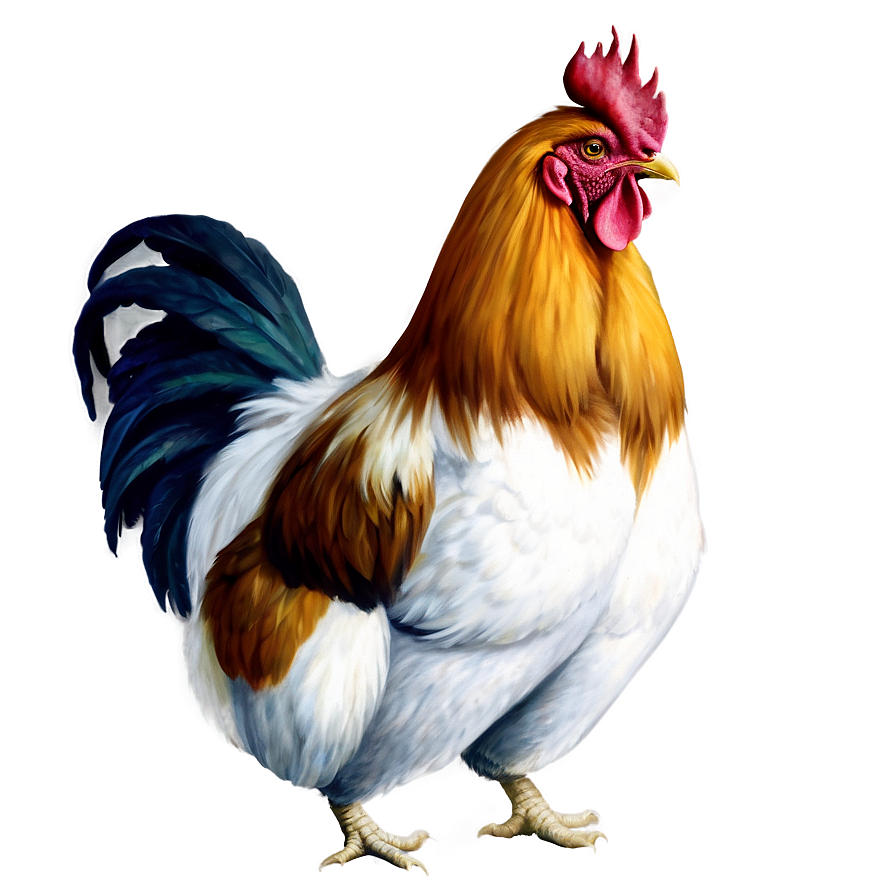 Realistic Rooster Drawing Png Kyr60 PNG Image