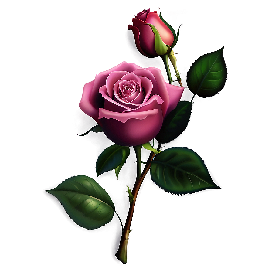 Realistic Rose Vector File Png Uoe90 PNG Image