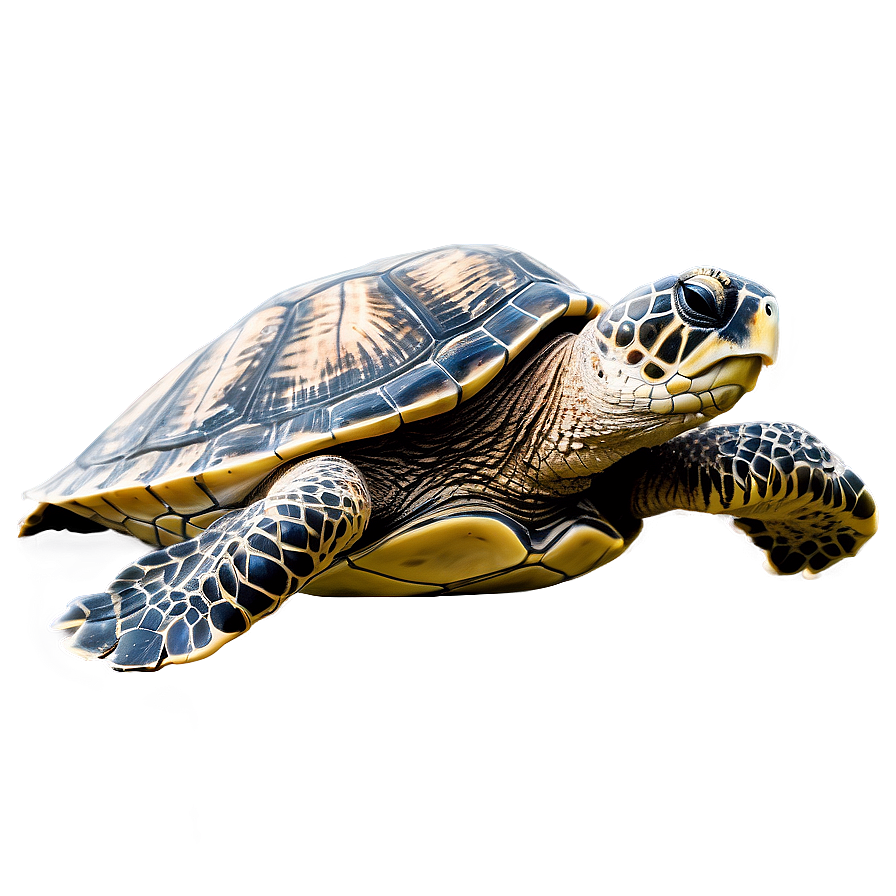 Realistic Sea Turtle Drawing Png 50 PNG Image