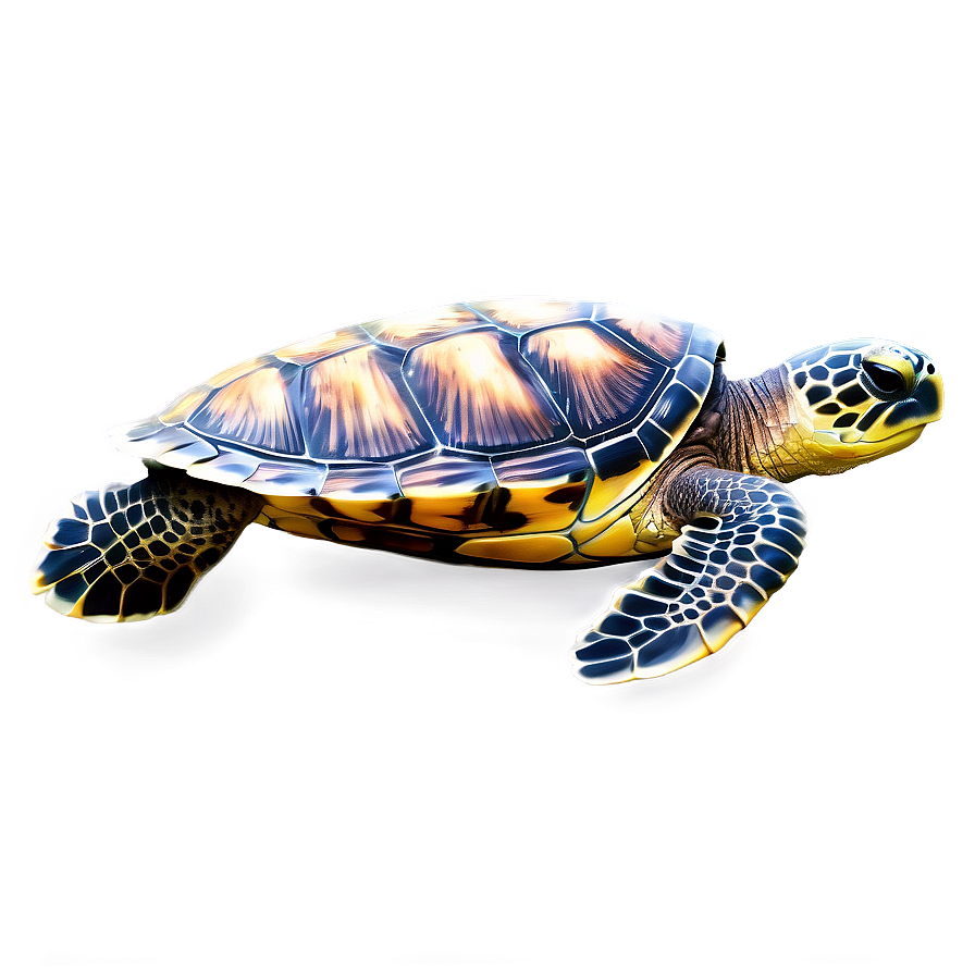 Realistic Sea Turtle Drawing Png Bqv28 PNG Image