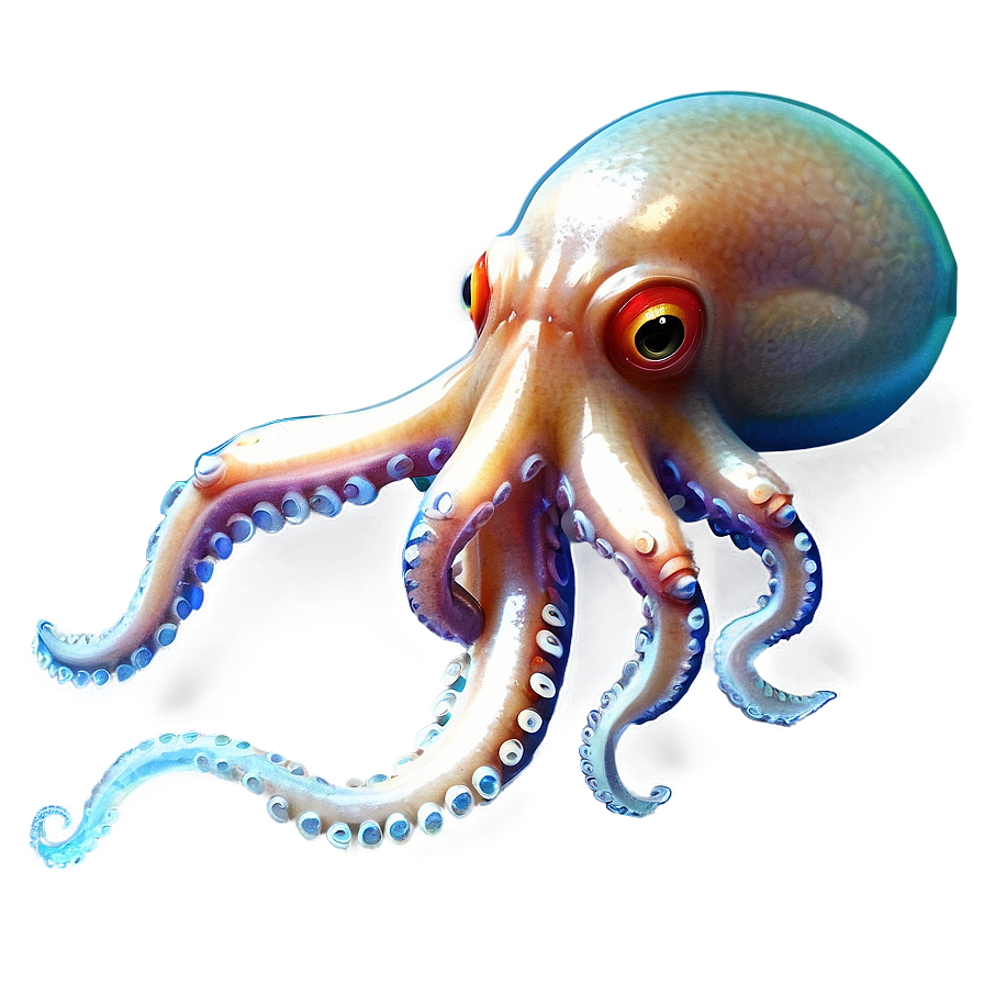 Realistic Squid Art Png Yfa13 PNG Image