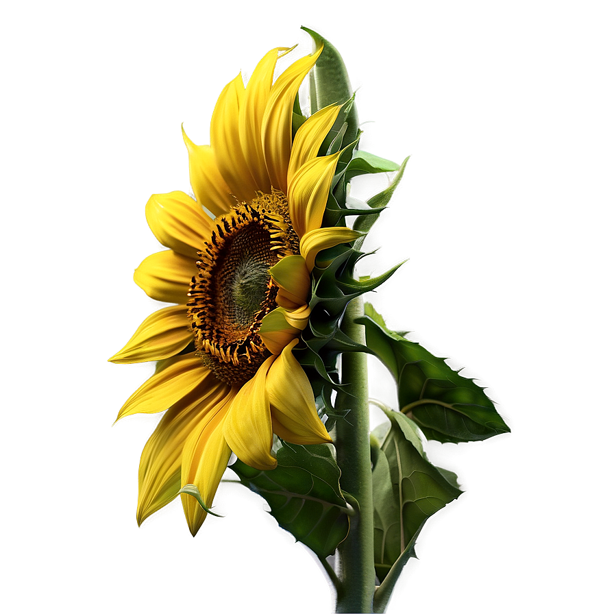 Realistic Sunflower Closeup Png 81 PNG Image