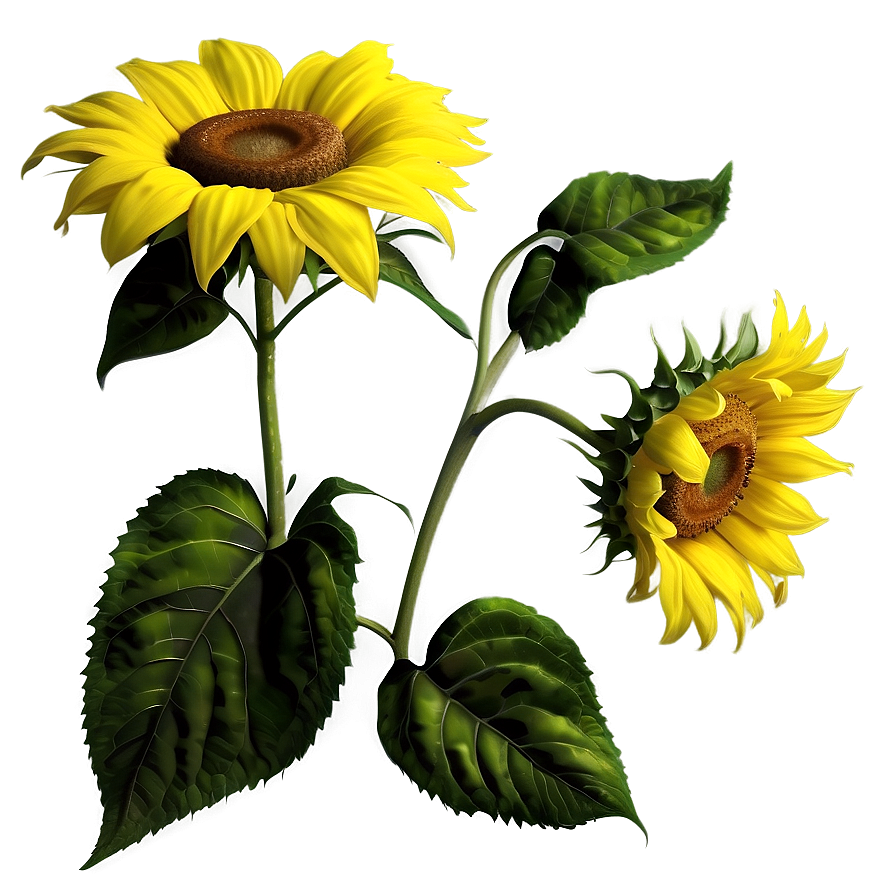 Realistic Sunflower Png Rvc PNG Image