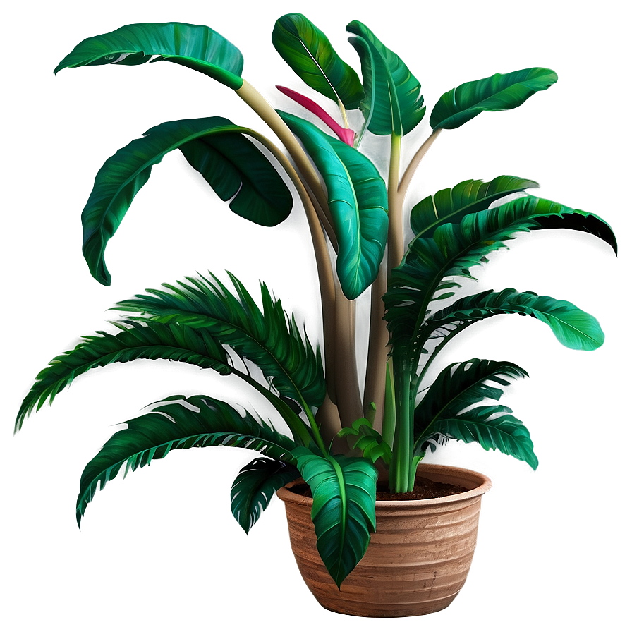 Realistic Tropical Plant Png Qgd PNG Image