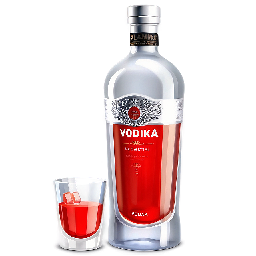 Realistic Vodka Bottle Png 06212024 PNG Image