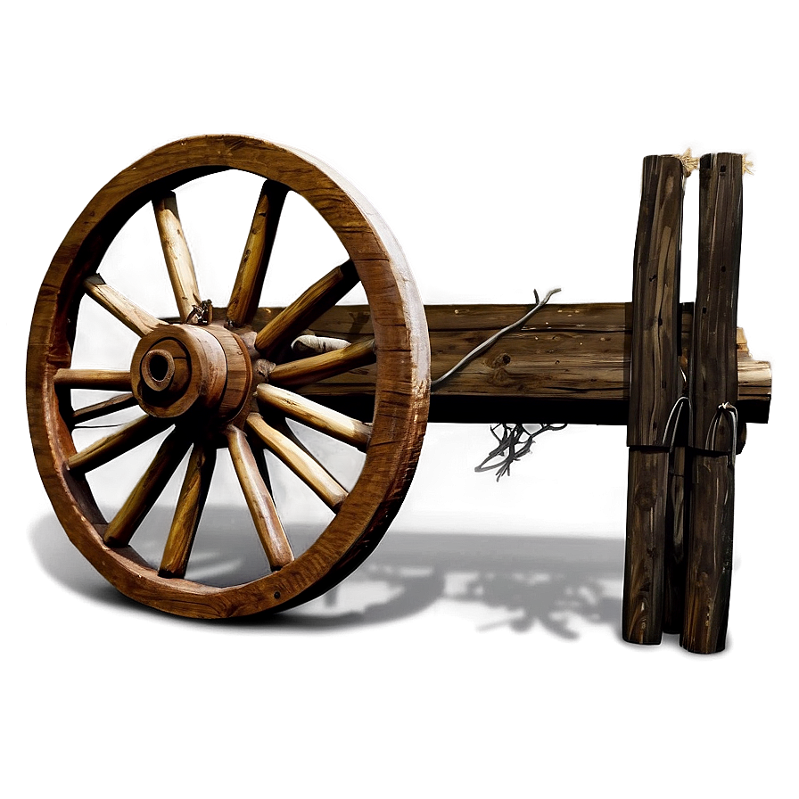 Realistic Wagon Wheel Drawing Png 5 PNG Image