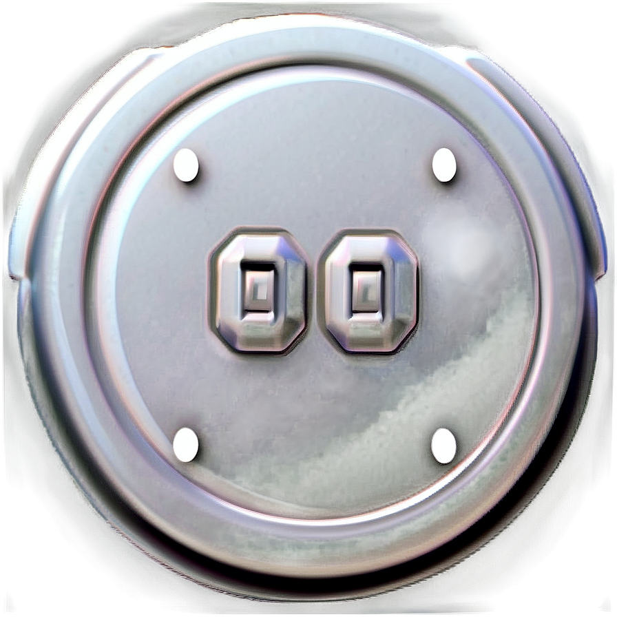 Realistic White Button Png Jic68 PNG Image