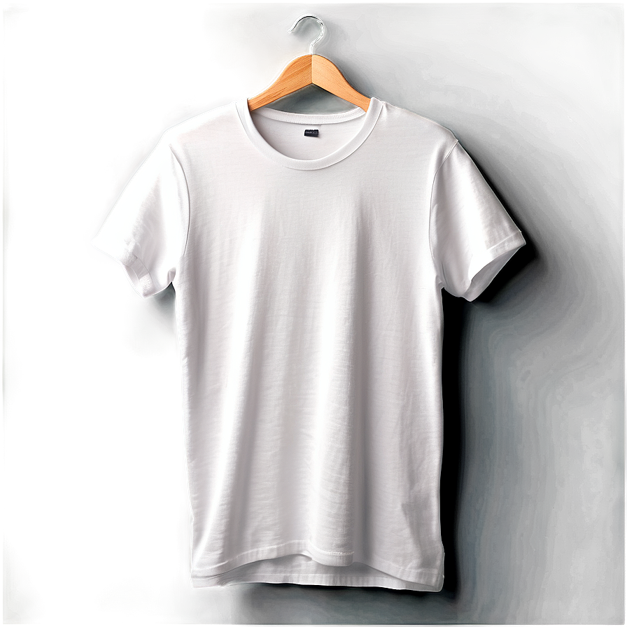 Realistic White T-shirt Mockup Png 06132024 PNG Image