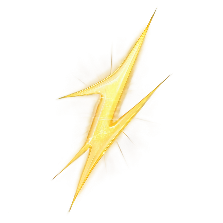 Realistic Yellow Lightning Png 06132024 PNG Image