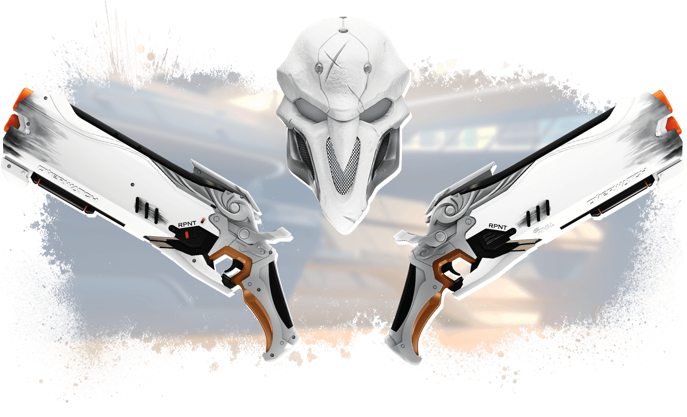 Reaper Hellfire Shotgunsand Mask PNG Image