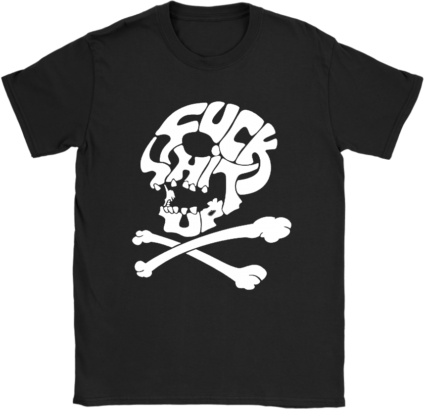 Rebellious Skull Tshirt Design PNG Image