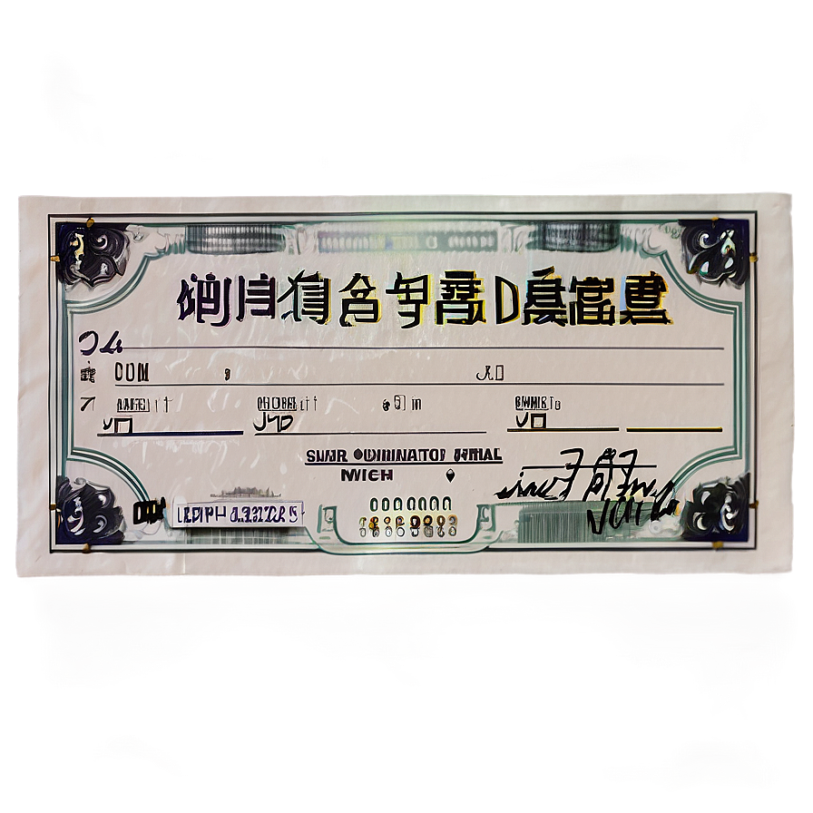 Receipt Sample Png Ubb PNG Image