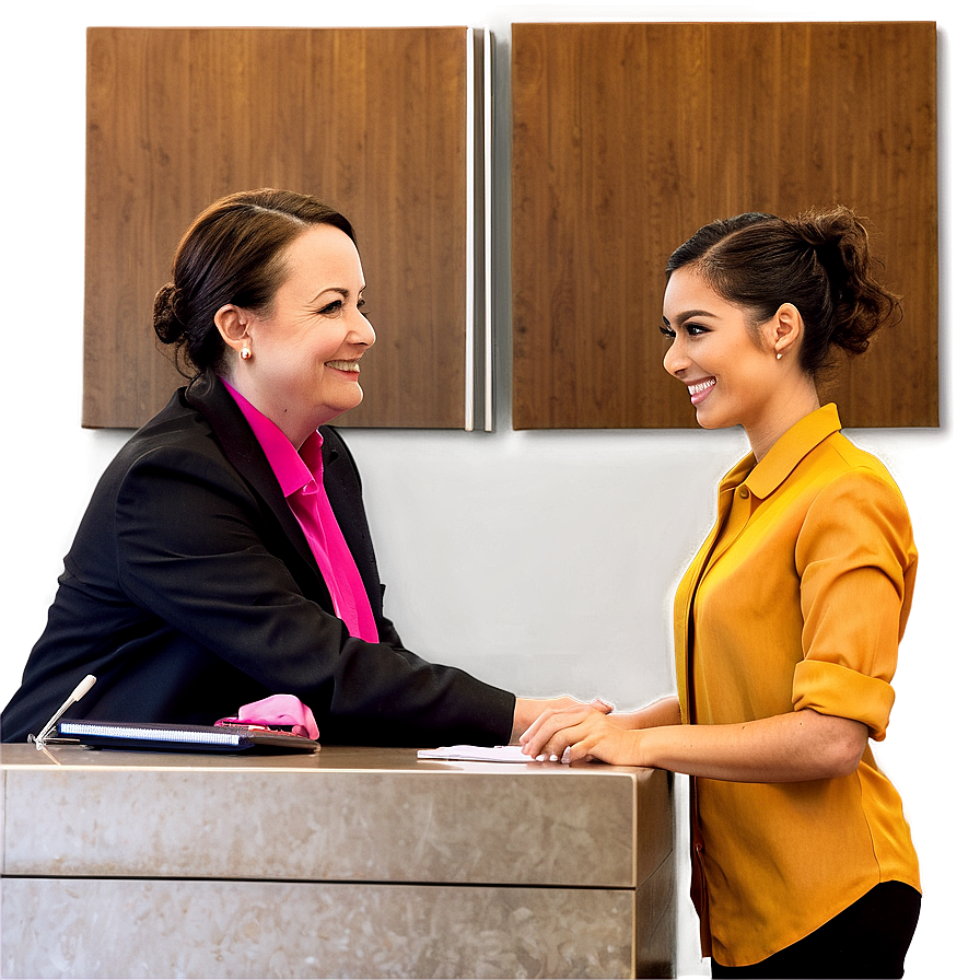 Receptionist And Client Png 33 PNG Image