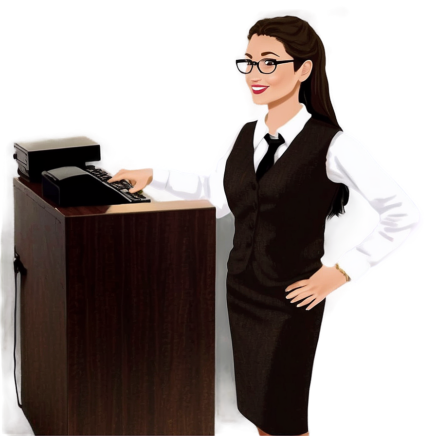 Receptionist B PNG Image