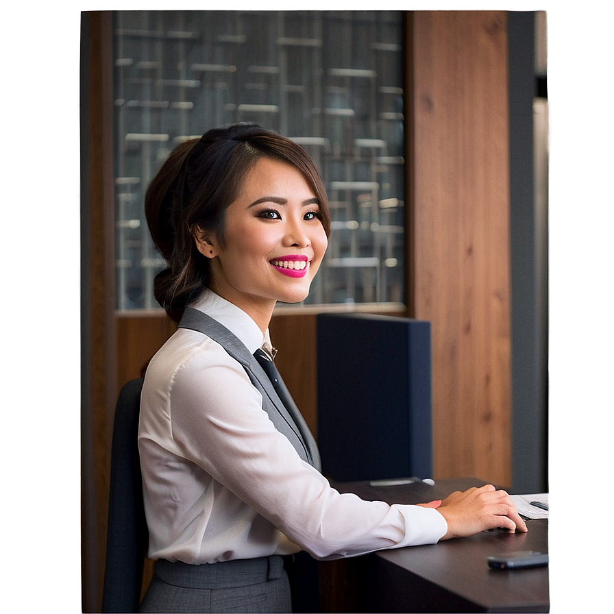 Receptionist Greeting Png Ice PNG Image