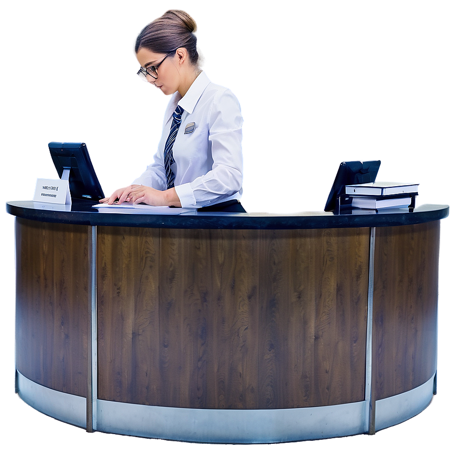 Receptionist Organizing Files Png 06272024 PNG Image