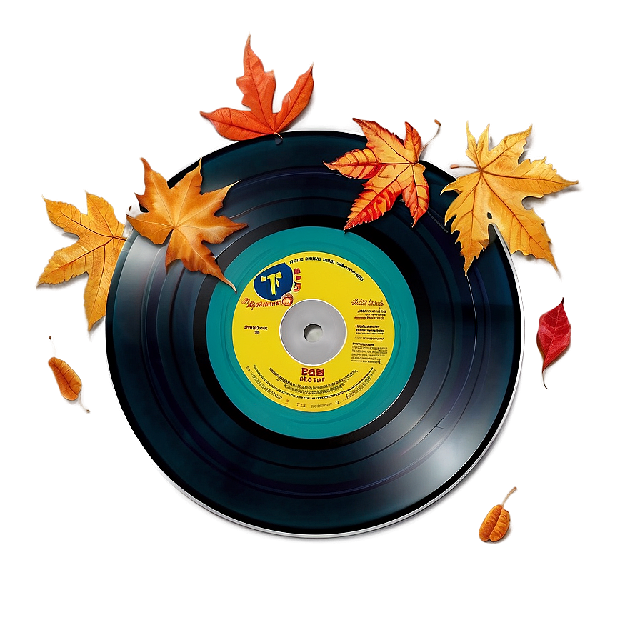 Record With Autumn Leaves Png 60 PNG Image