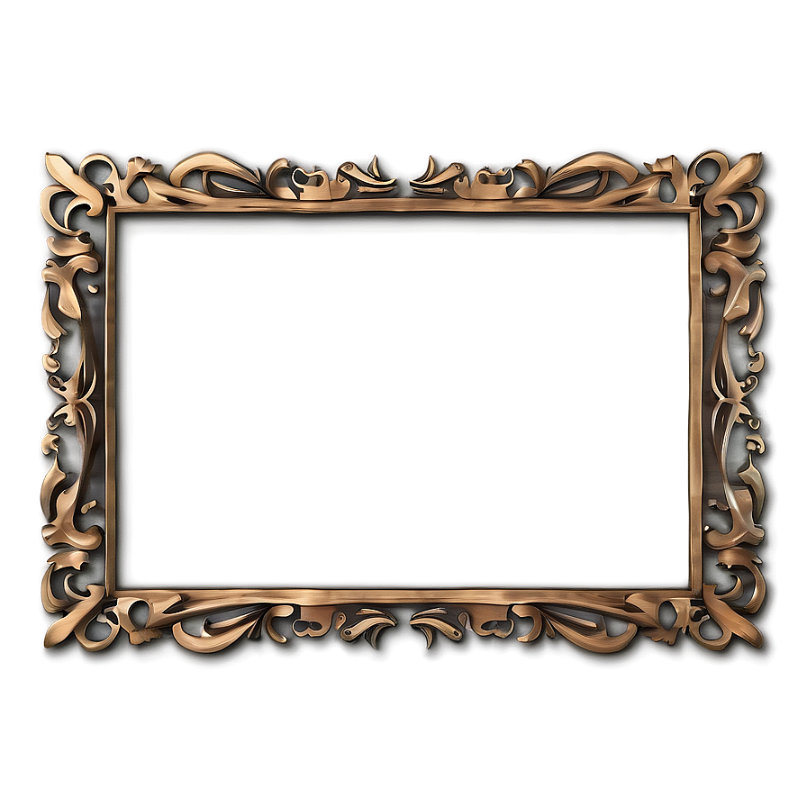 Rectangular Ornate Frame Png Dtd PNG Image