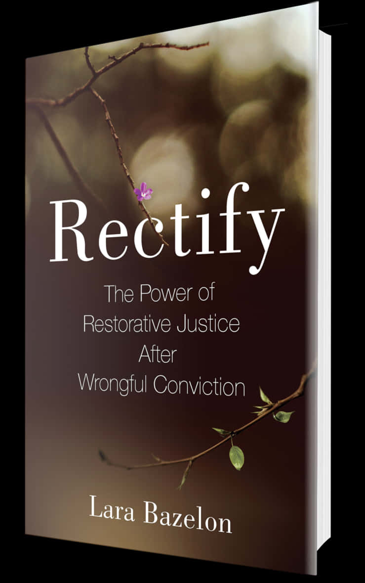 Rectify Book Cover Restorative Justice PNG Image