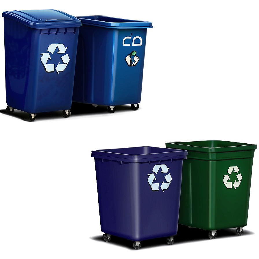 Recycle Bin Set Png Lhd PNG Image