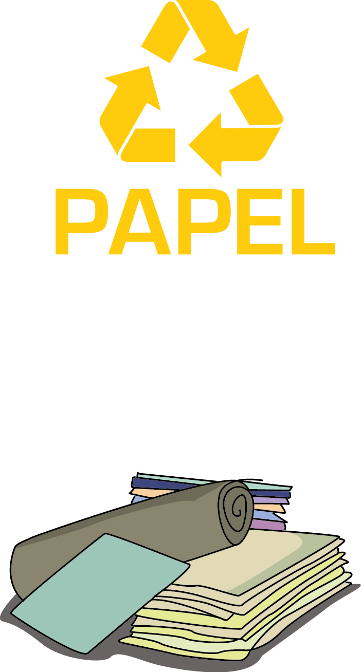 Recycle Symbol Paper Stack PNG Image