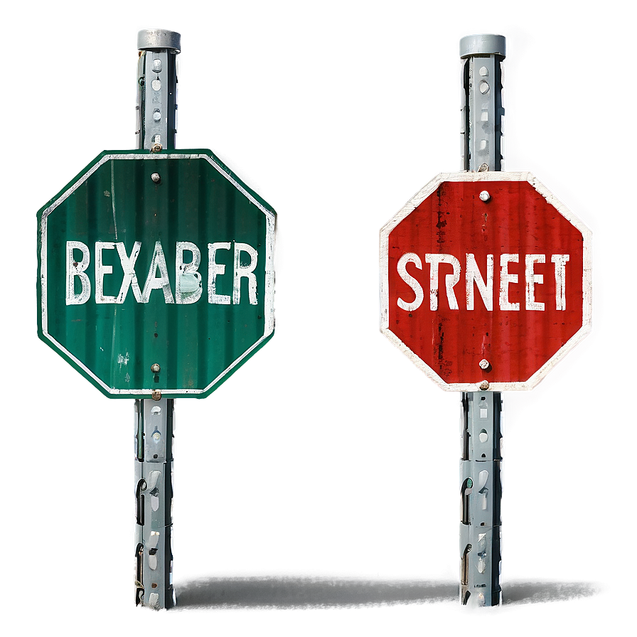 Recycled Street Signs Png Sax PNG Image