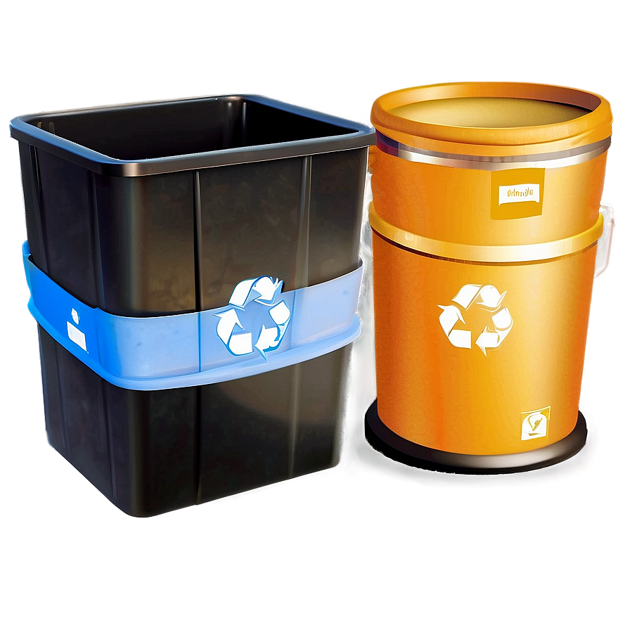 Recycling Bin Set Png Lfi7 PNG Image