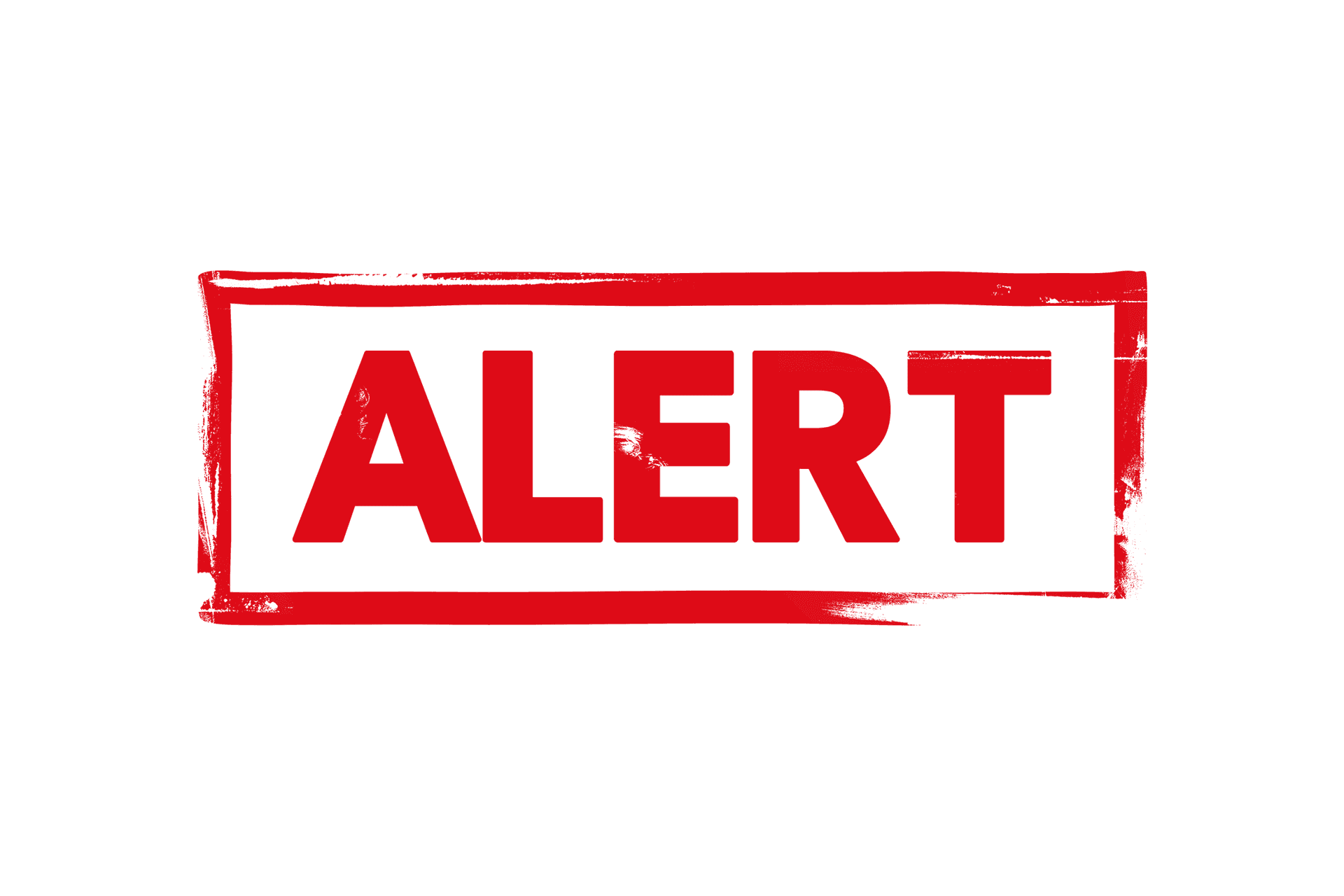 Red Alert Signon Grey Background PNG Image