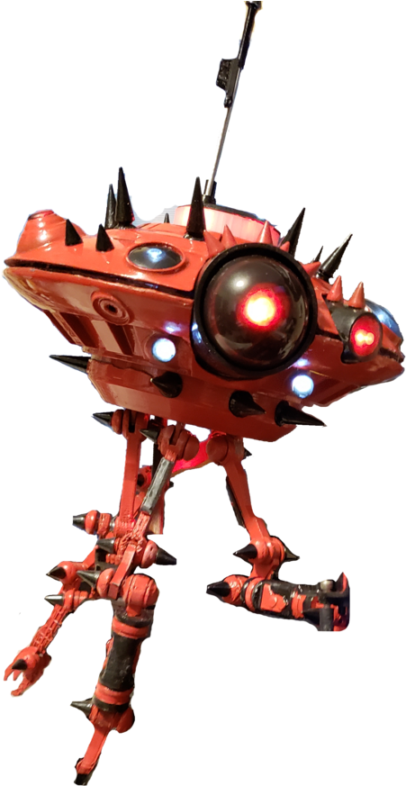 Red Alien Robot Droid PNG Image