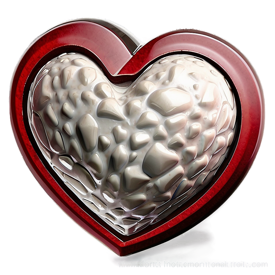 Red And White Valentine Heart Png Pgg58 PNG Image