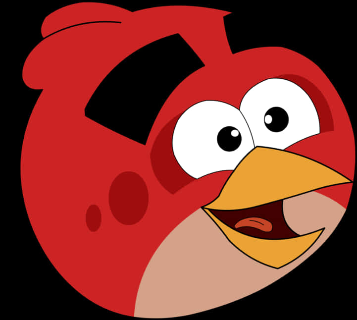 Red Angry Bird Character PNG Image