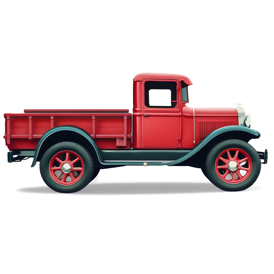 Red Antique Truck Png 16 PNG Image