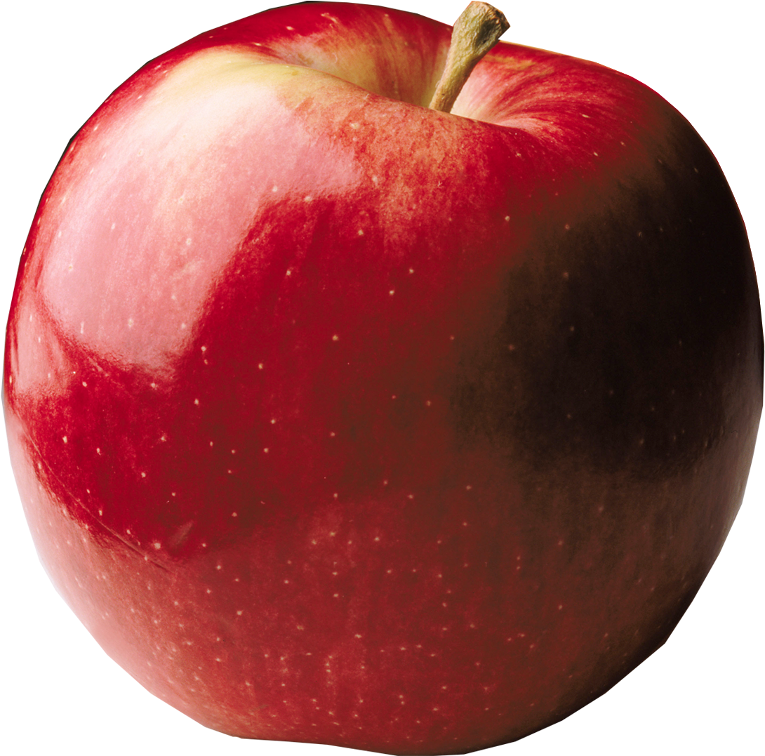 Red Apple Closeup PNG Image