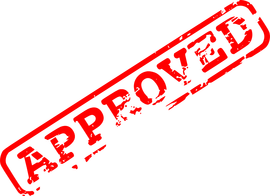 Red Approved Stamp Graphic PNG Image